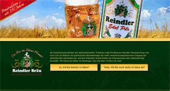 Desktop Screenshot of brauerei-reindler.de