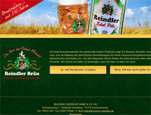 Tablet Screenshot of brauerei-reindler.de